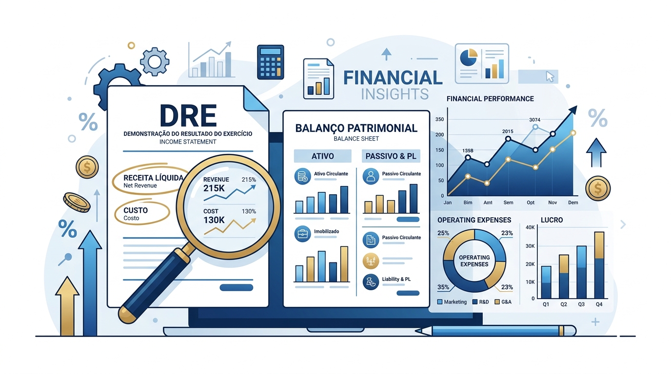 DEMONSTRAÇÃO RESULTADO EXERCÍCIO - ESTRUTURA DA DRE